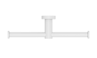 Mecca Double Toilet Roll Holder Matte White