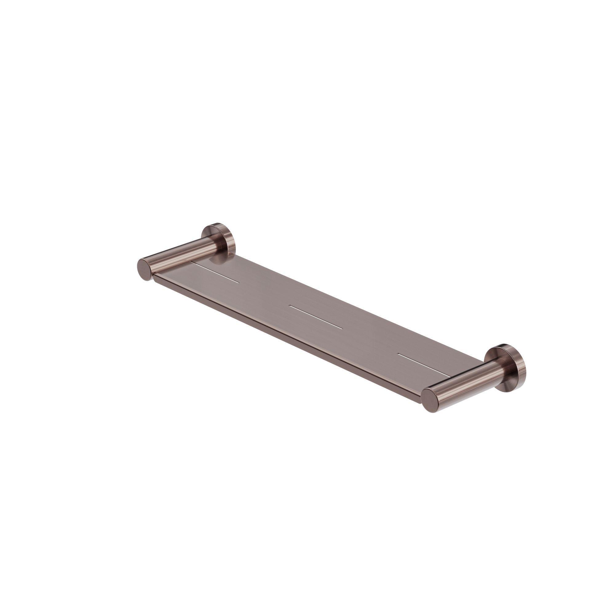 Mecca Metal Shower Shelf Brushed Bronze