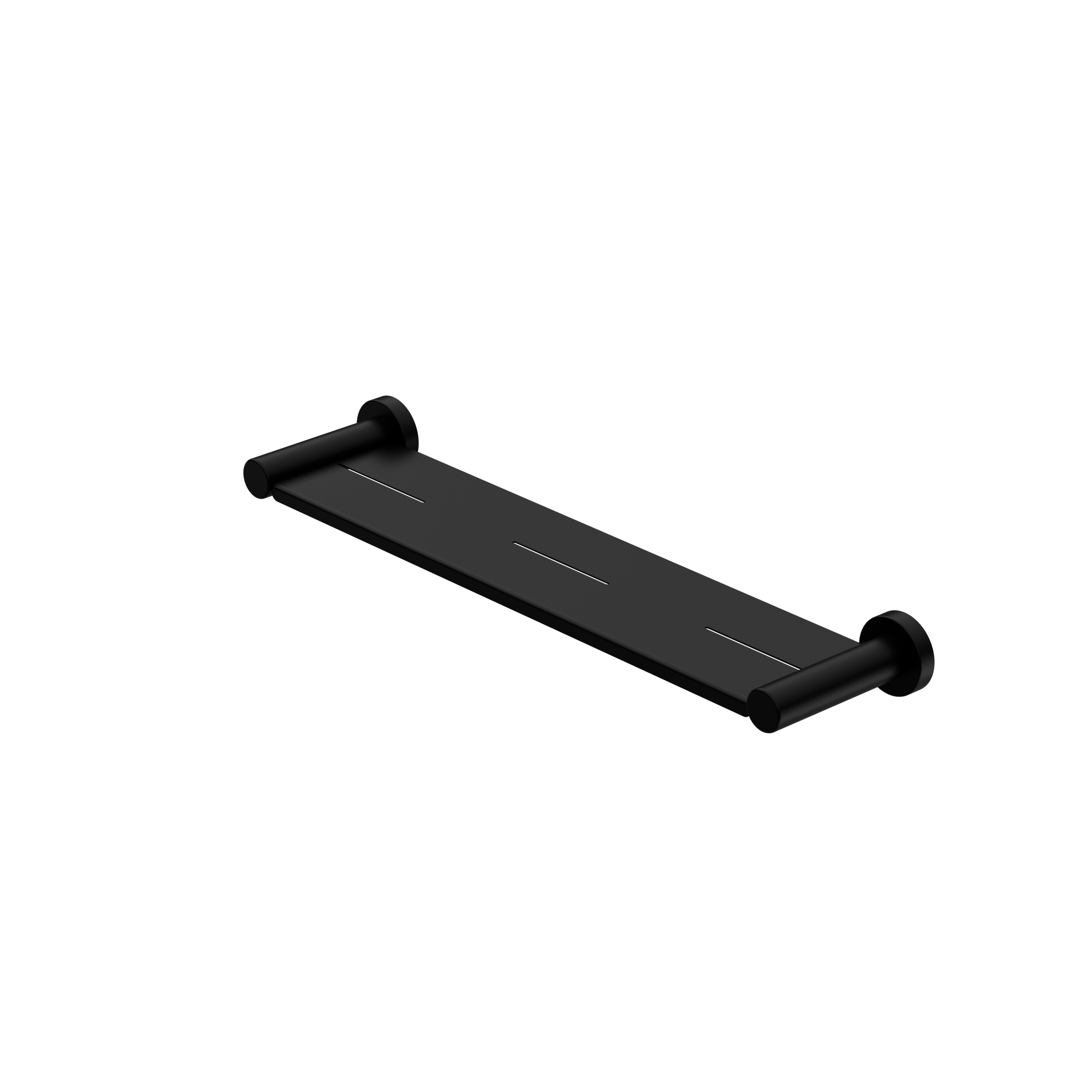 Mecca Metal Shower Shelf Matte Black