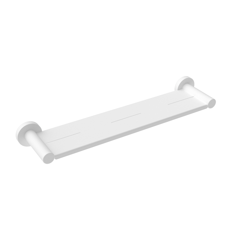 Mecca Metal Shower Shelf Matte White