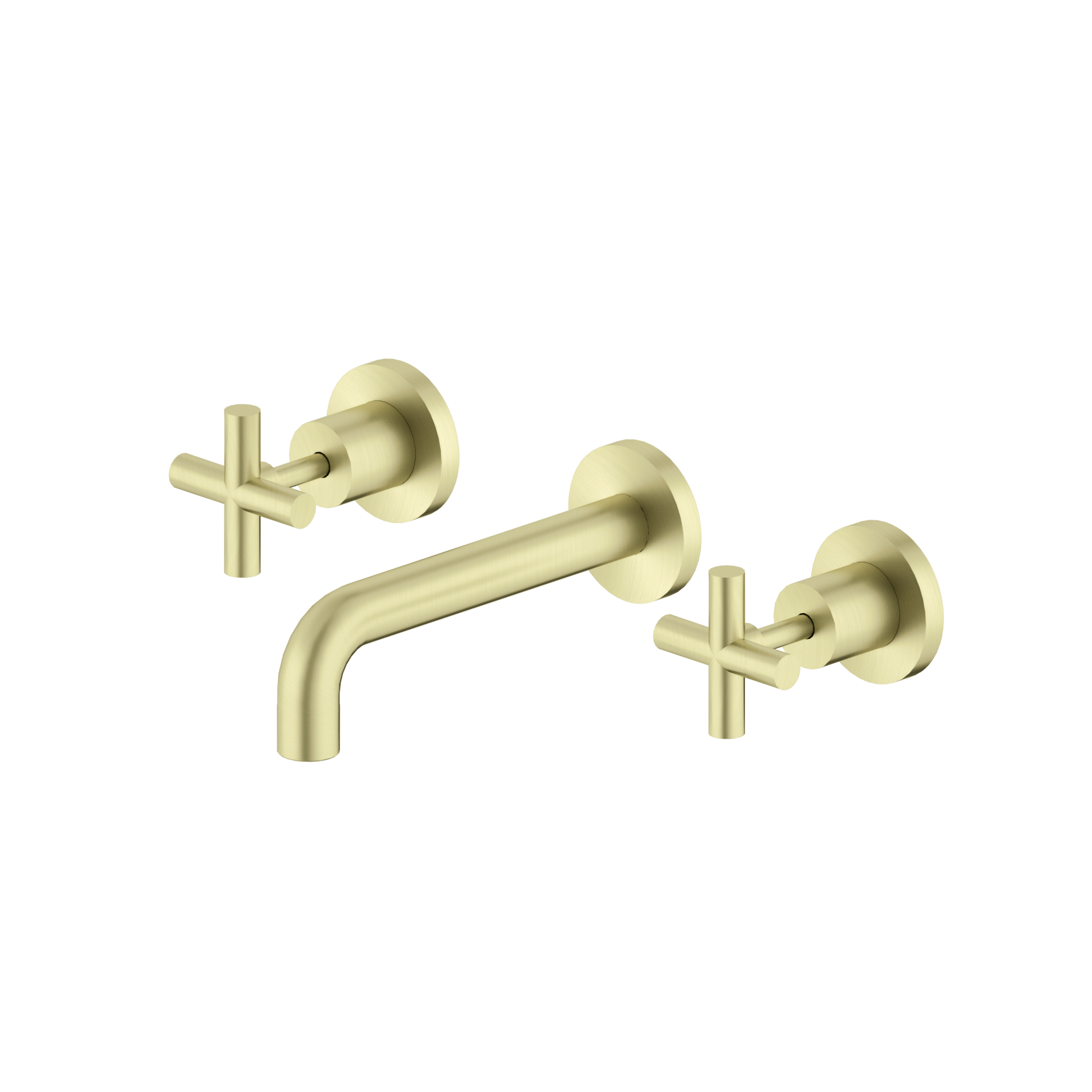 X Plus Wall Basin Set 180mm Brushed Gold