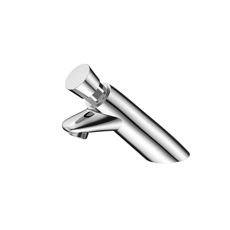 SS316 Lead Free Timeflow Push Button Pillar Tap Chrome