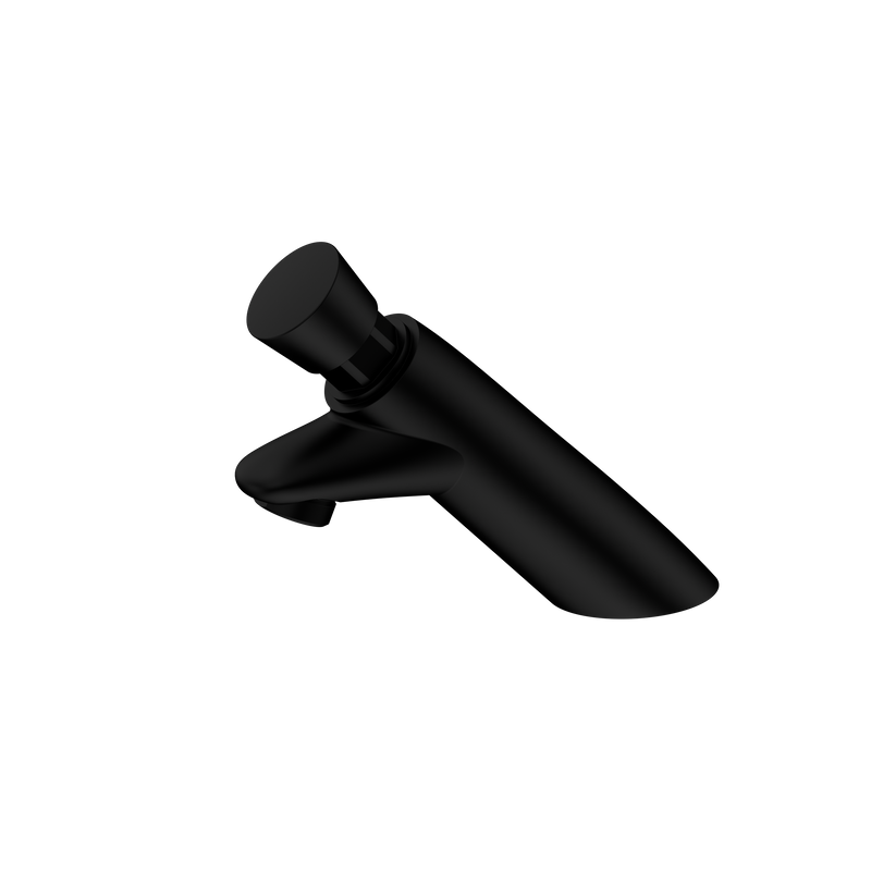 SS316 Lead Free Timeflow Push Button Pillar Tap PVD Black
