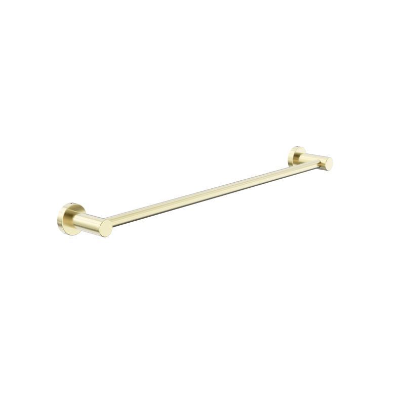 Dolce II Single Towel Rail 600mm Brushed Gold