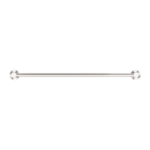Dolce II Single Towel Rail 600mm Brushed Nickel