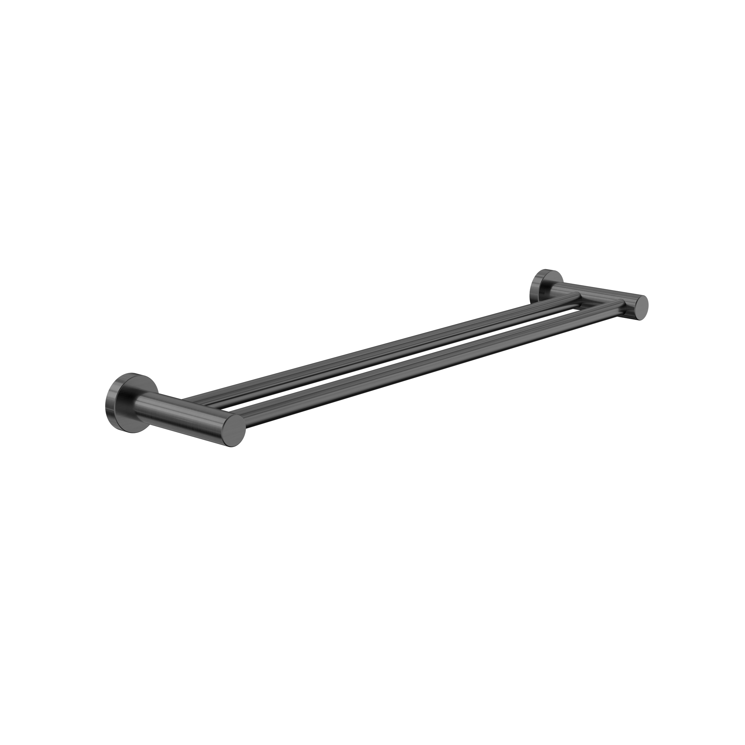 Dolce II Double Towel Rail 600mm Gun Metal