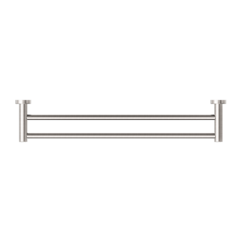 Dolce II Double Towel Rail 600mm Brushed Nickel