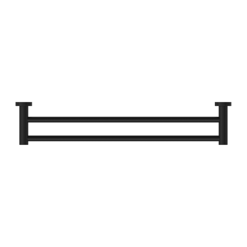 Dolce II Double Towel Rail 600mm Matte Black