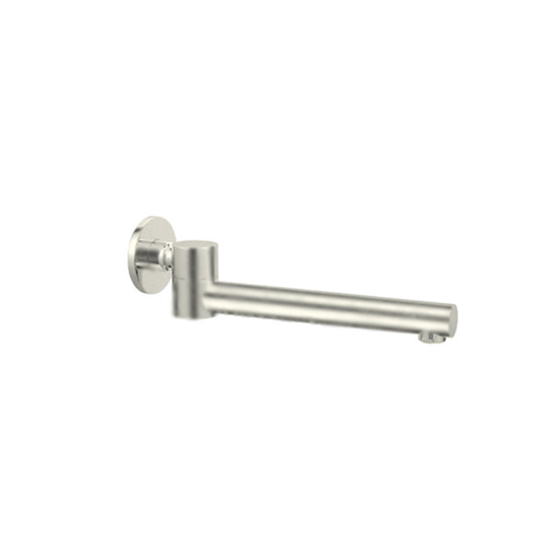Dolce Wall Mounted Swivel Bath Spout Only Brushed Nickel