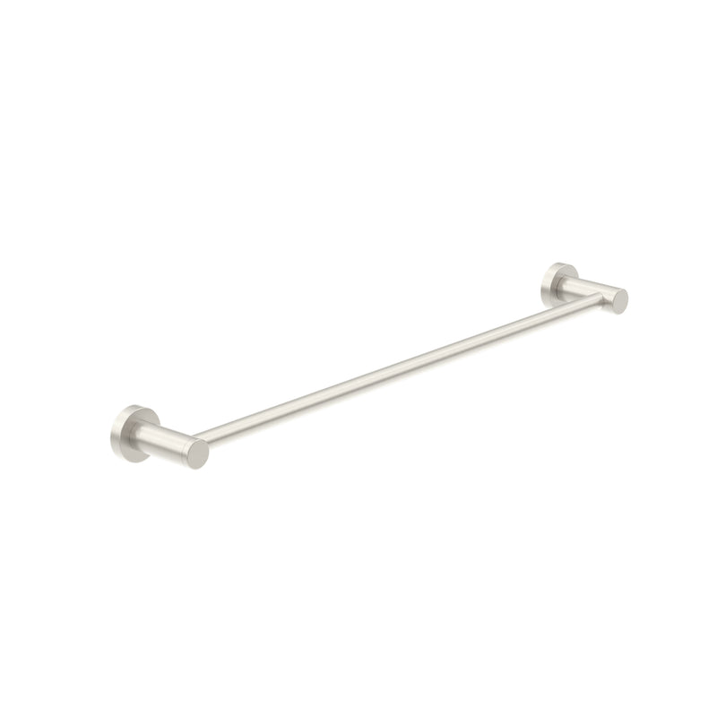 Dolce II Single Towel Rail 800mm Brushed Nickel