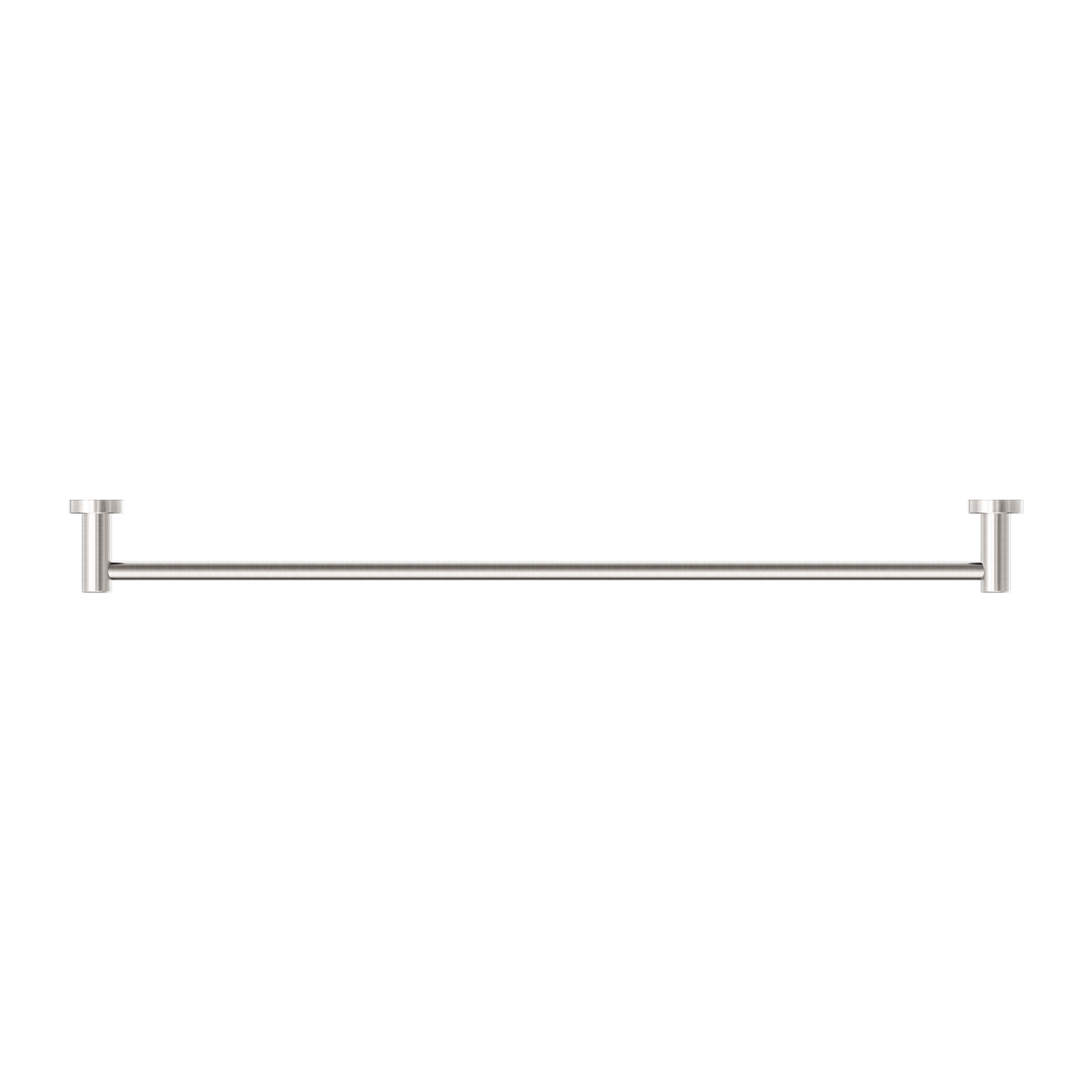 Dolce II Single Towel Rail 800mm Brushed Nickel