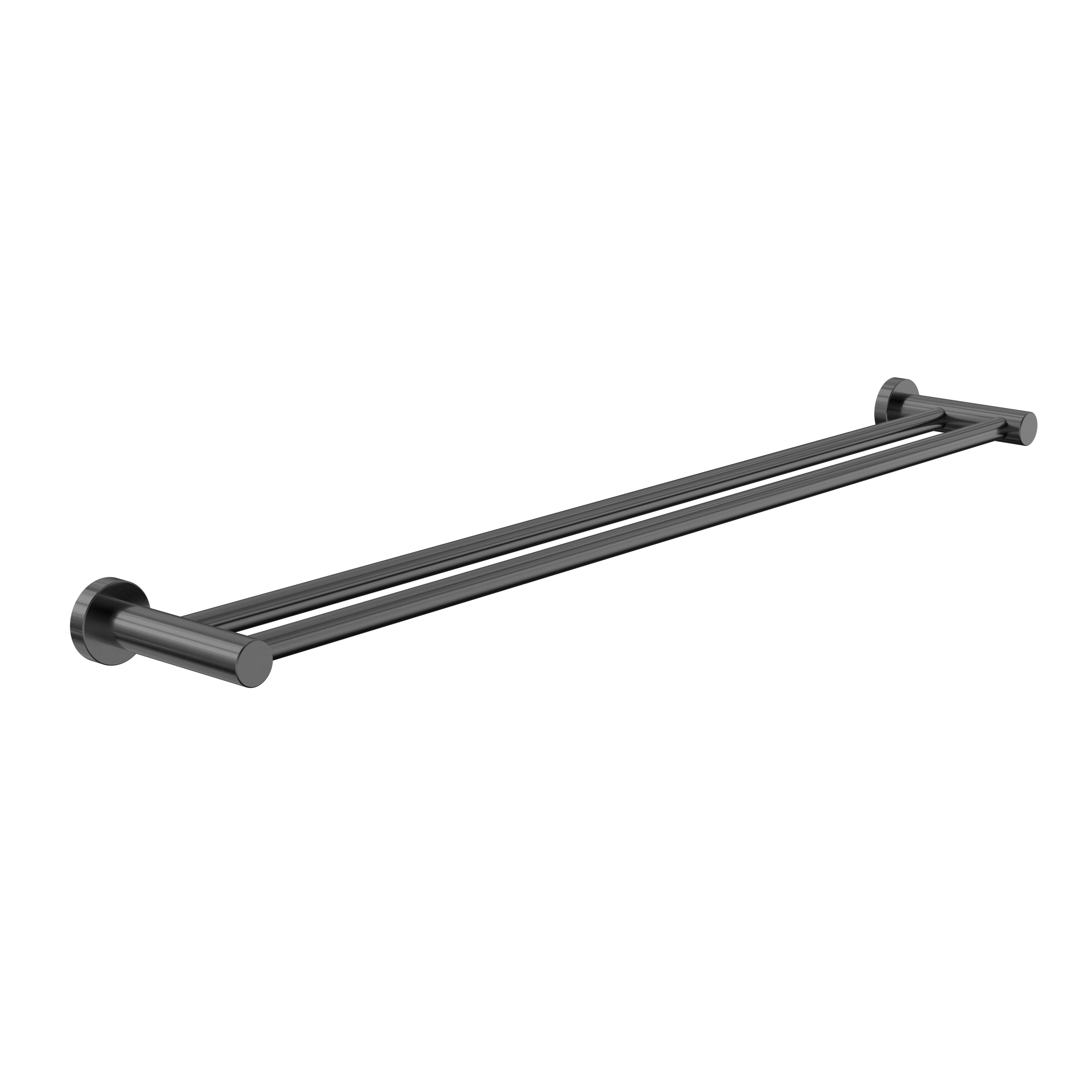 Dolce II Double Towel Rail 800mm Gun Metal