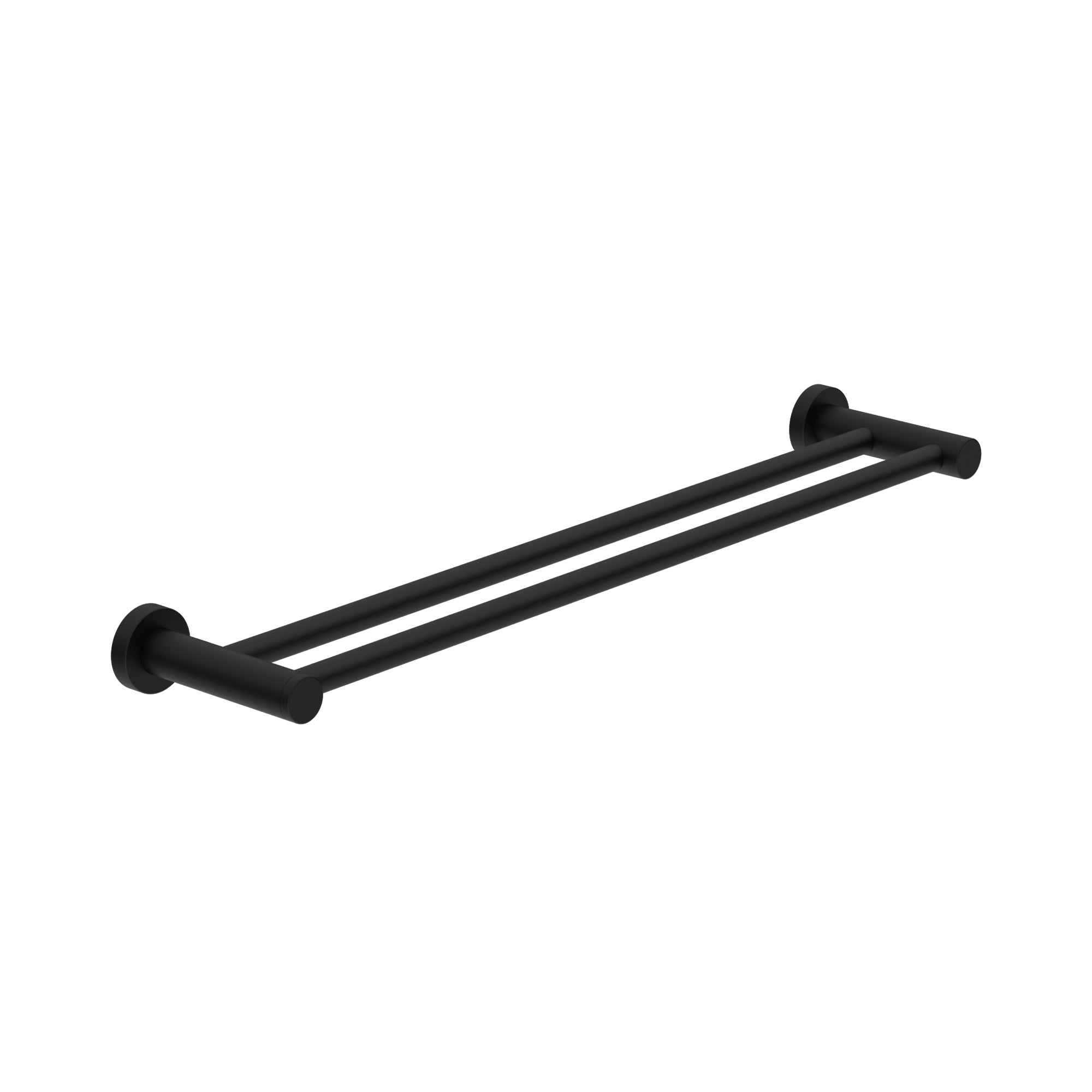 Dolce II Double Towel Rail 800mm Matte Black