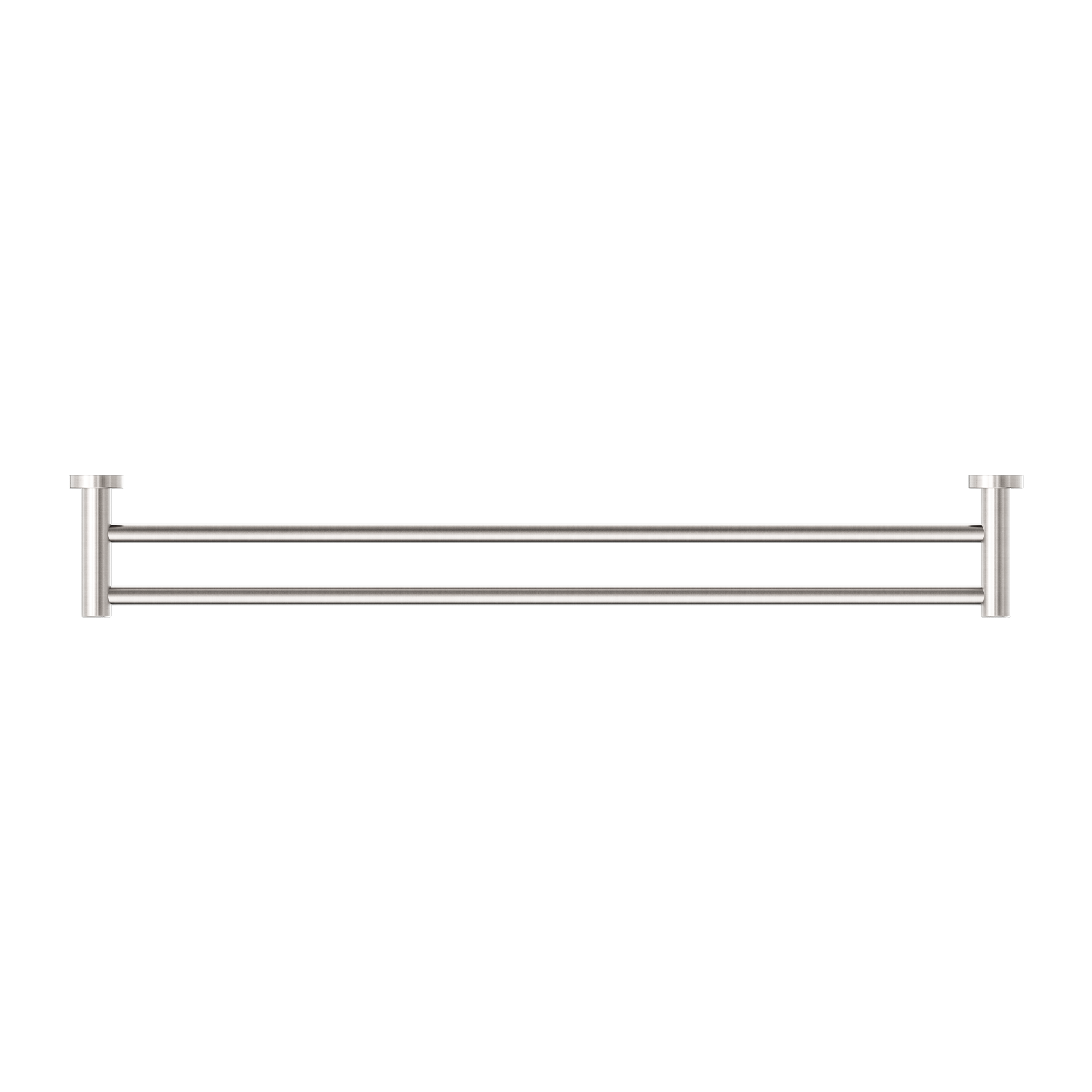 Dolce II Double Towel Rail 800mm Brushed Nickel