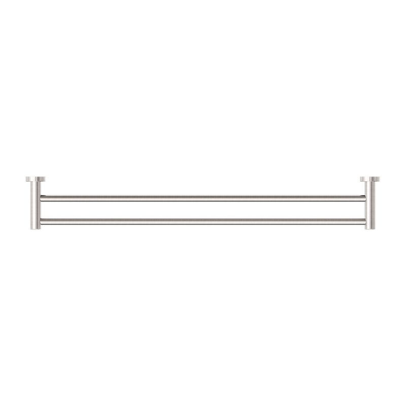 Dolce II Double Towel Rail 800mm Brushed Nickel