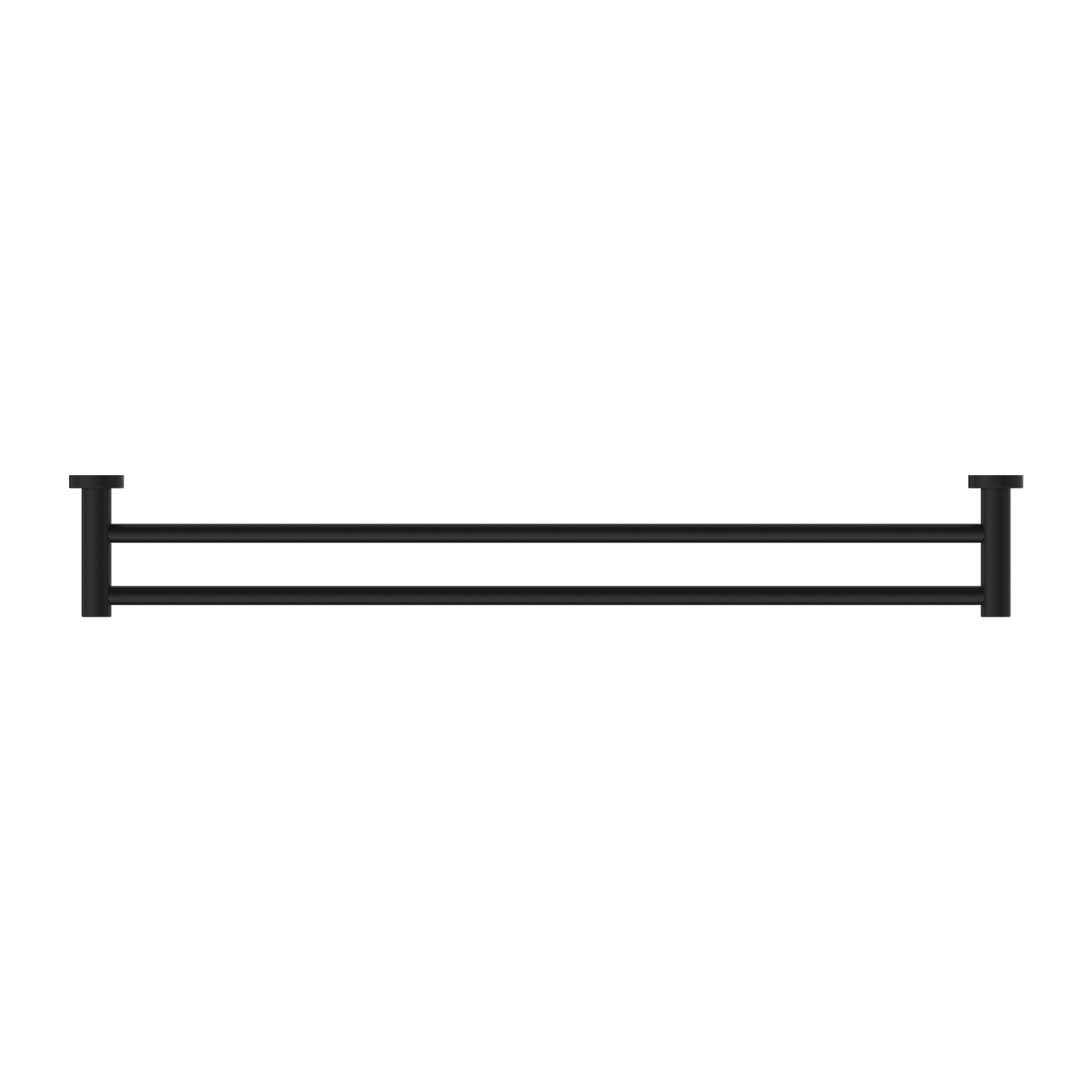 Dolce II Double Towel Rail 800mm Matte Black