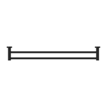 Dolce II Double Towel Rail 800mm Matte Black
