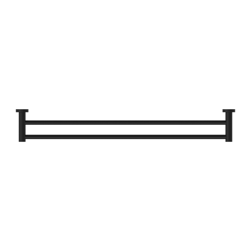 Dolce II Double Towel Rail 800mm Matte Black