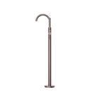 Mecca Round Freestanding Mixer With Hand Shower Brushed Bronze
