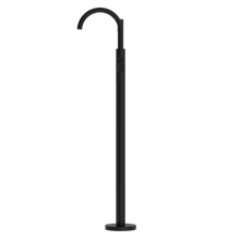 Mecca Round Freestanding Mixer With Hand Shower Matte Black