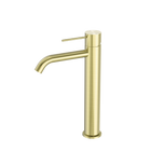 Mecca Tall Basin Mixer Brushed Gold