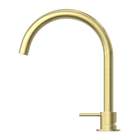 Mecca Hob Basin Mixer Round Swivel Spout Brushed Gold