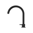 Mecca Hob Basin Mixer Round Swivel Spout Matte Black