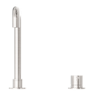 Mecca Hob Basin Mixer Square Swivel Spout Brushed Nickel
