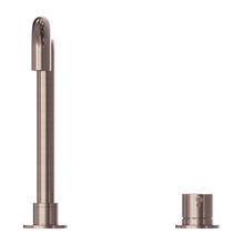 Mecca Hob Basin Mixer Square Swivel Spout Brushed Bronze