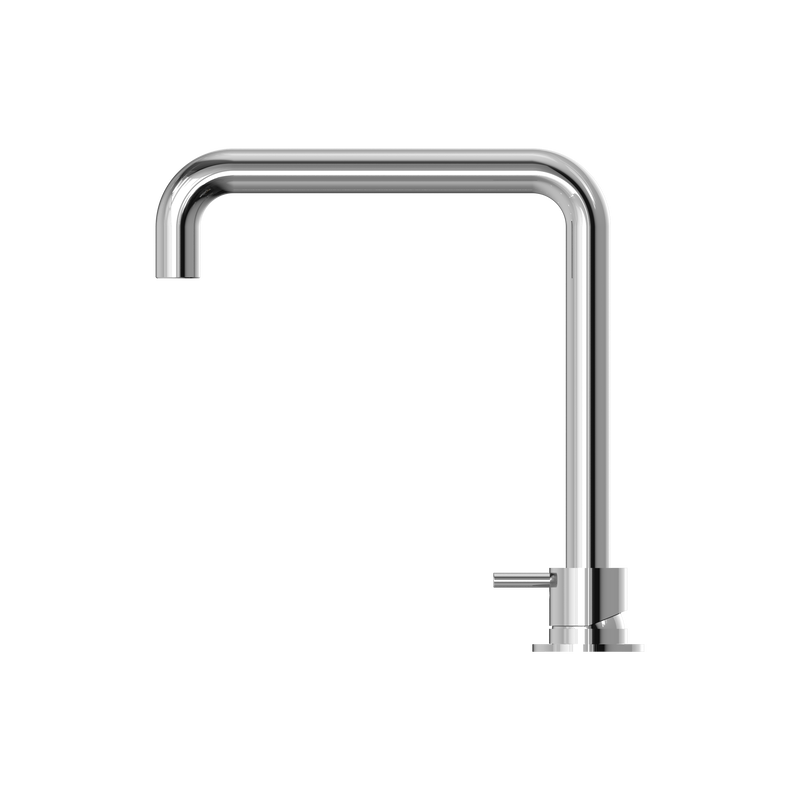 Mecca Hob Basin Mixer Square Swivel Spout Chrome