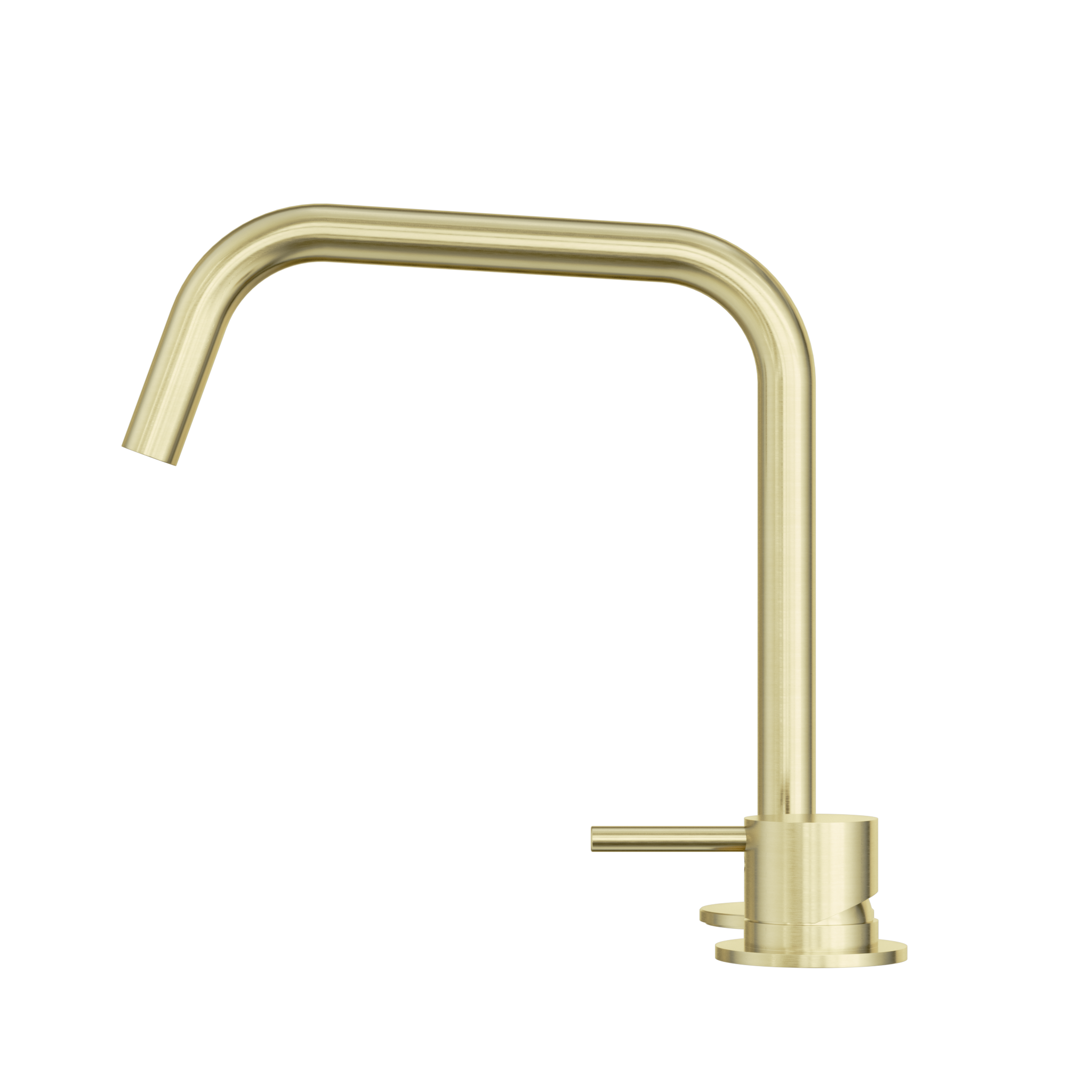 Mecca Hob Bath/Kitchen Mixer Set Edge Spout II Brushed Gold