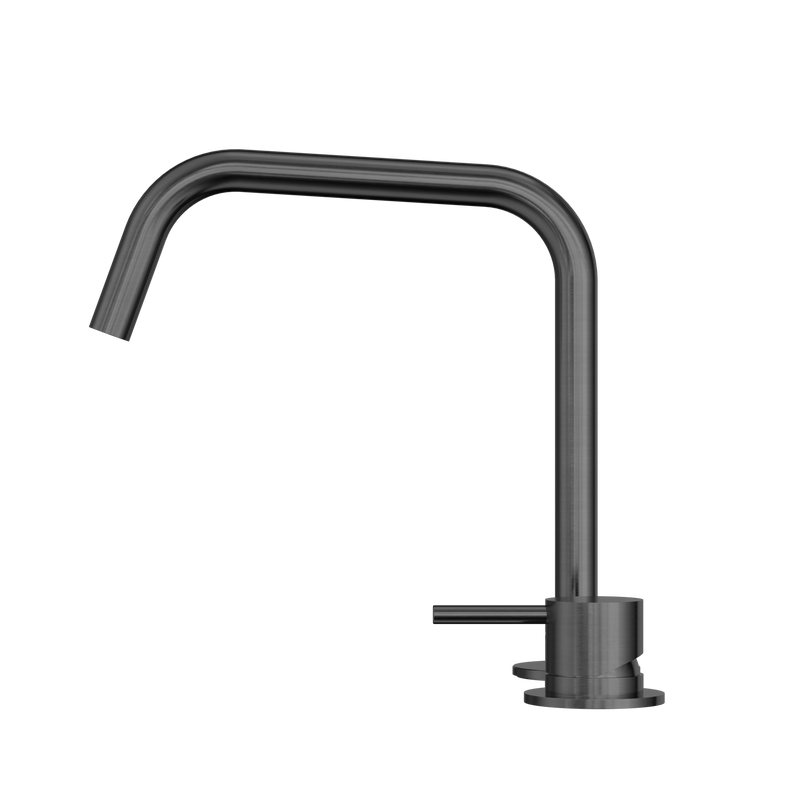 Mecca Hob Bath/Kitchen Mixer Set Edge Spout II Gun Metal