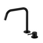Mecca Hob Bath/Kitchen Mixer Set Edge Spout II Matte Black