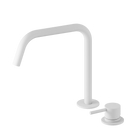 Mecca Hob Bath/Kitchen Mixer Set Edge Spout II Matte White