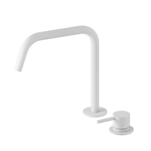 Mecca Hob Bath/Kitchen Mixer Set Edge Spout II Matte White