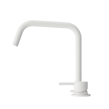 Mecca Hob Bath/Kitchen Mixer Set Edge Spout II Matte White