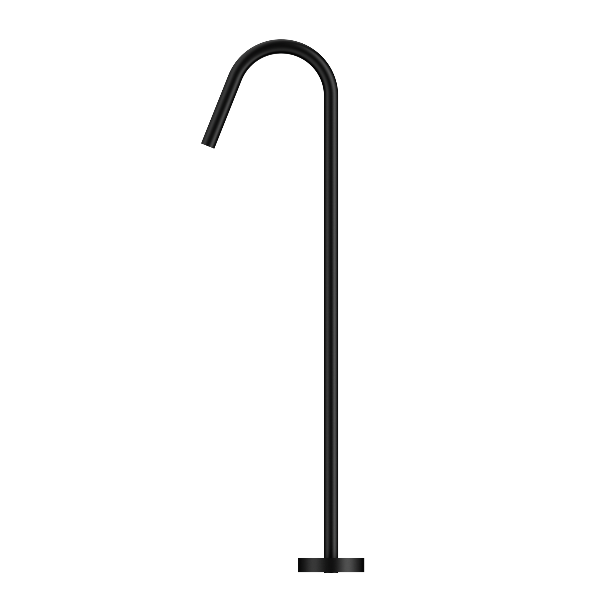 Mecca Freestanding Bath Spout Only Matte Black