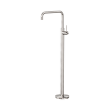 Mecca Freestanding Bath Mixer Square Shape Brushed Nickel