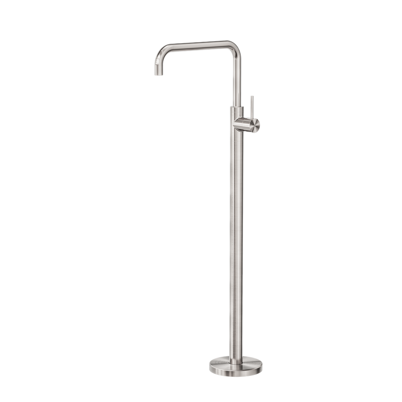 Mecca Freestanding Bath Mixer Square Shape Brushed Nickel