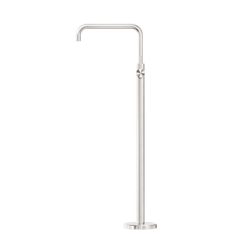 Mecca Freestanding Bath Mixer Square Shape Brushed Nickel