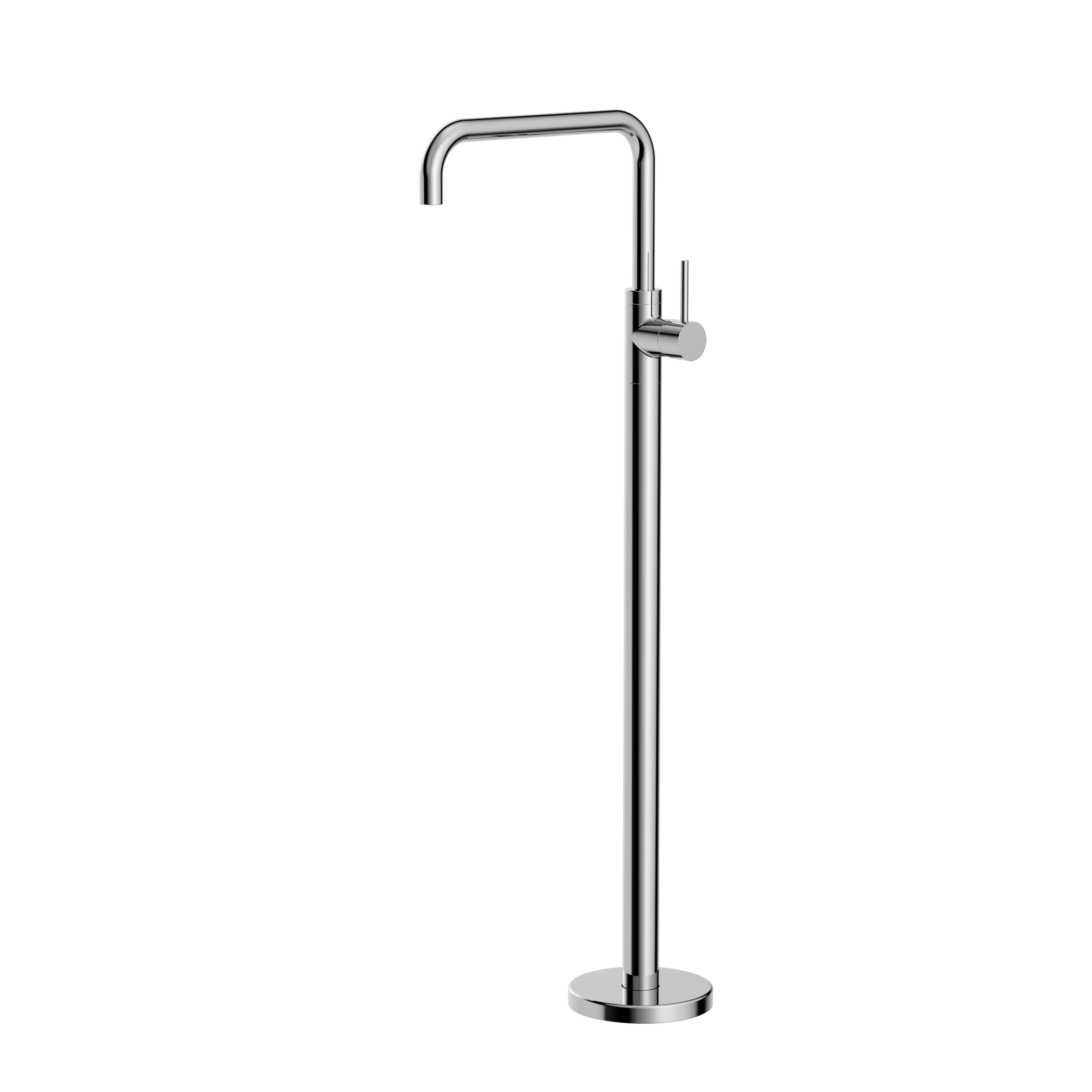Mecca Freestanding Bath Mixer Square Shape Chrome
