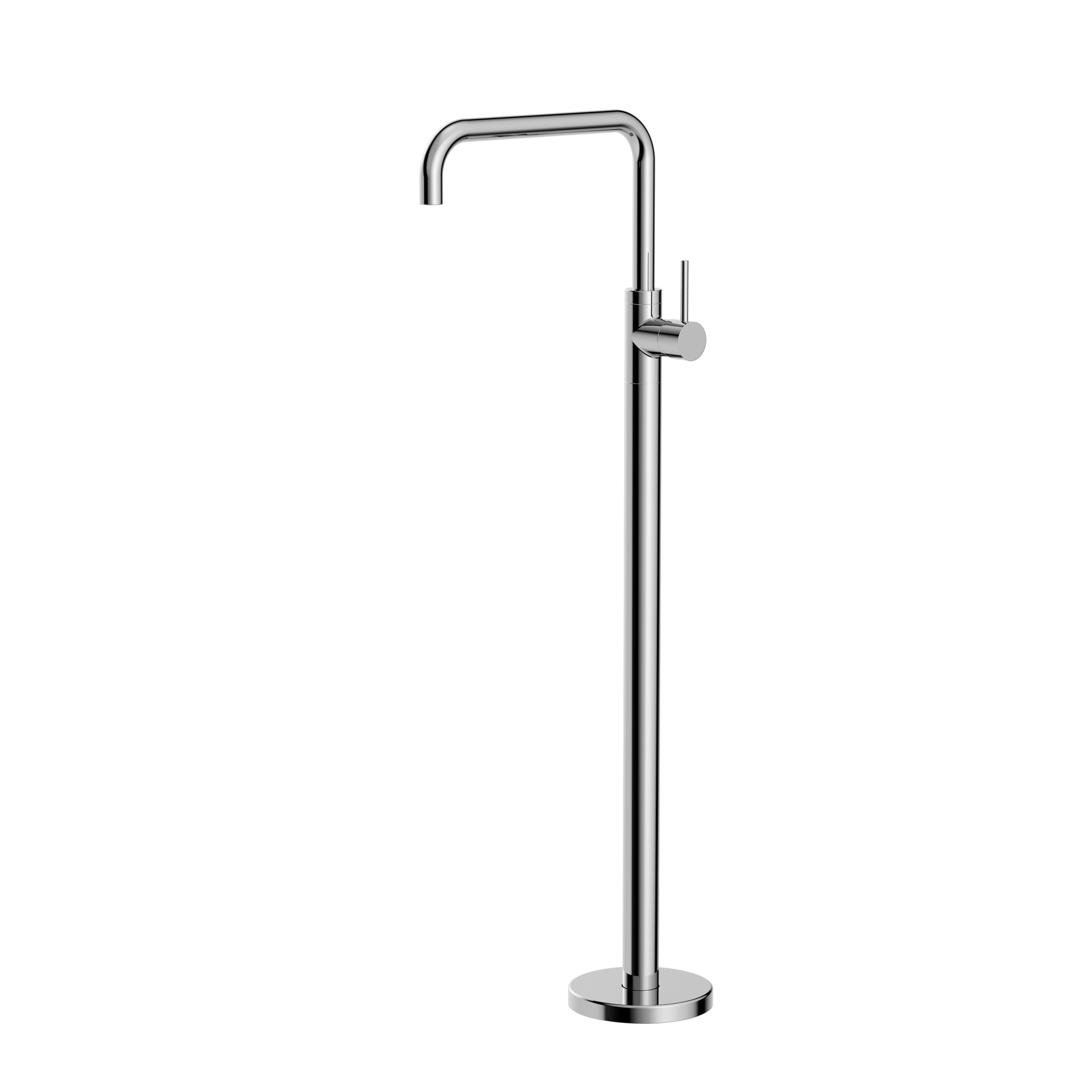 Mecca Freestanding Bath Mixer Square Shape Chrome
