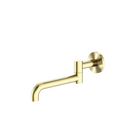Mecca Wall Mounted Swivel Bath Spout Only 225mm Brushed Gold