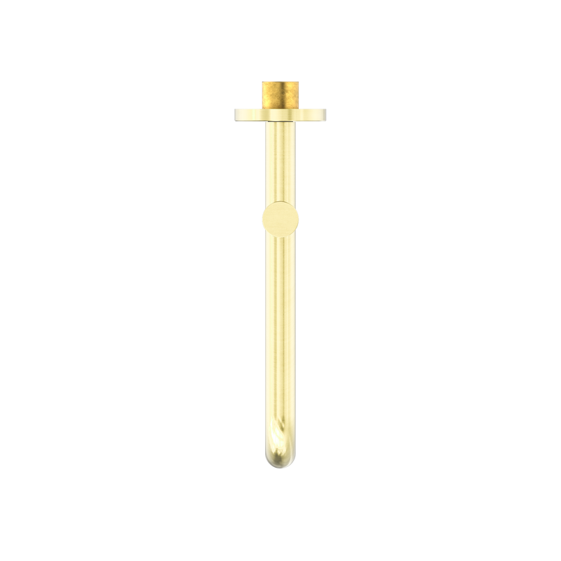 Mecca Wall Mounted Swivel Bath Spout Only 225mm Brushed Gold