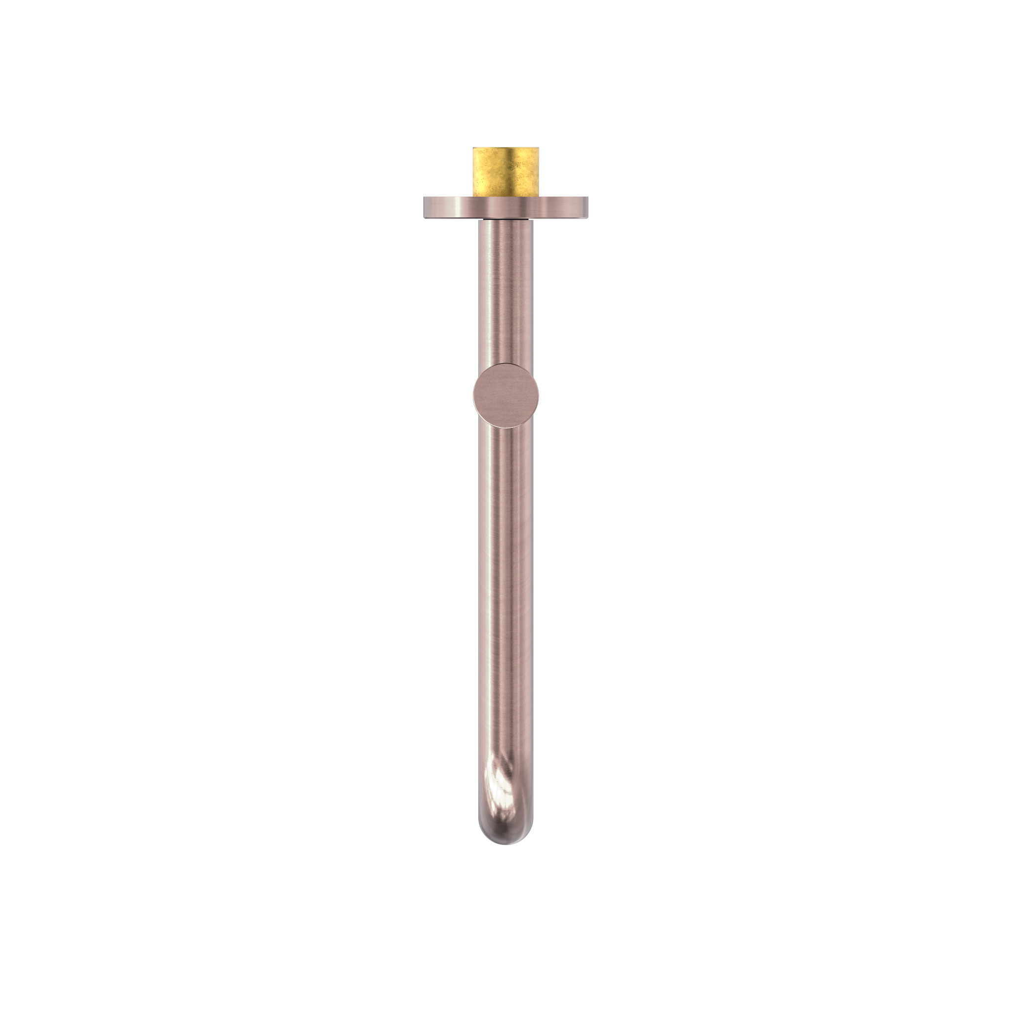 Mecca Wall Mounted Swivel Bath Spout Only 225mm Brushed Bronze