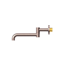 Mecca Wall Mounted Swivel Bath Spout Only 225mm Brushed Bronze