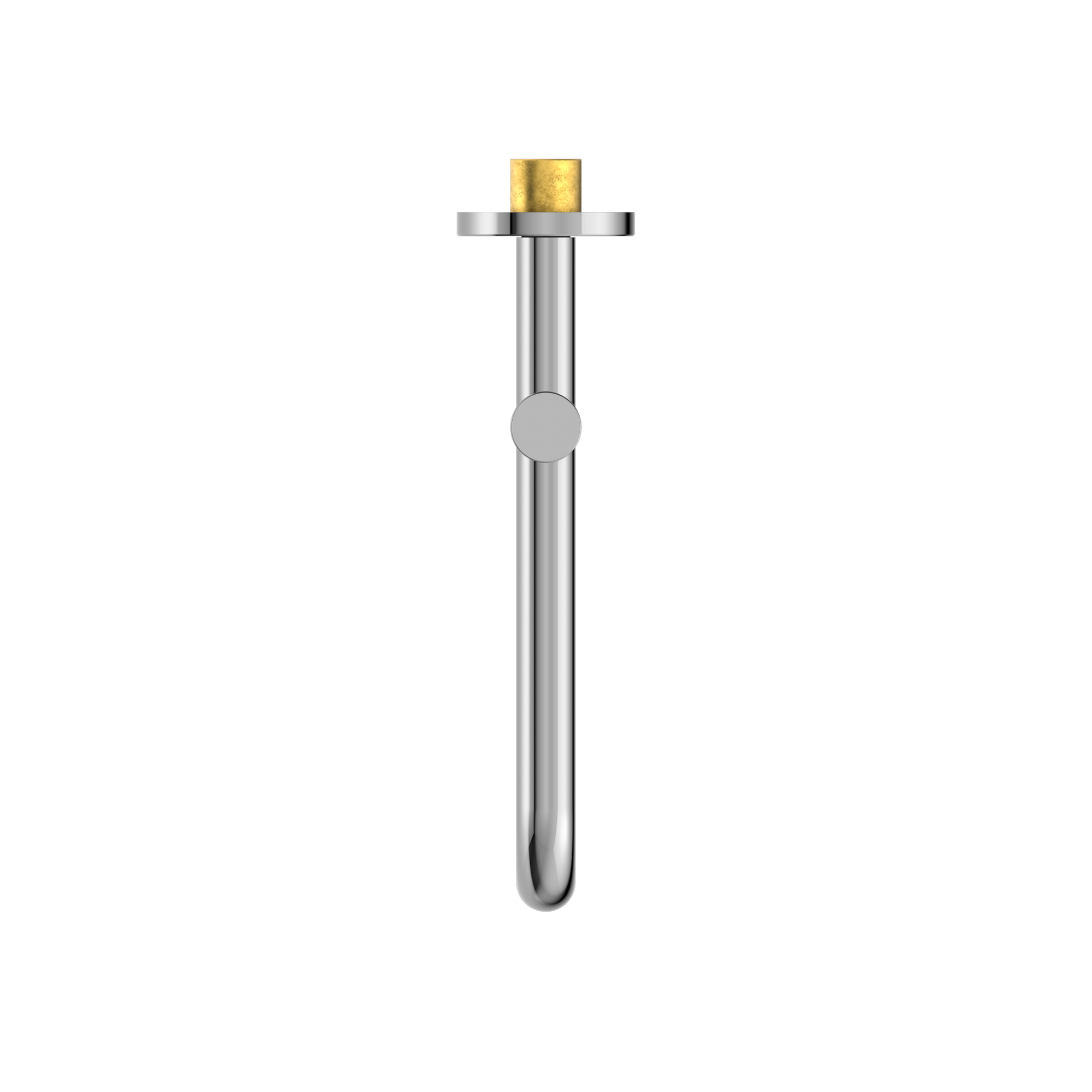Mecca Wall Mounted Swivel Bath Spout Only 225mm Chrome