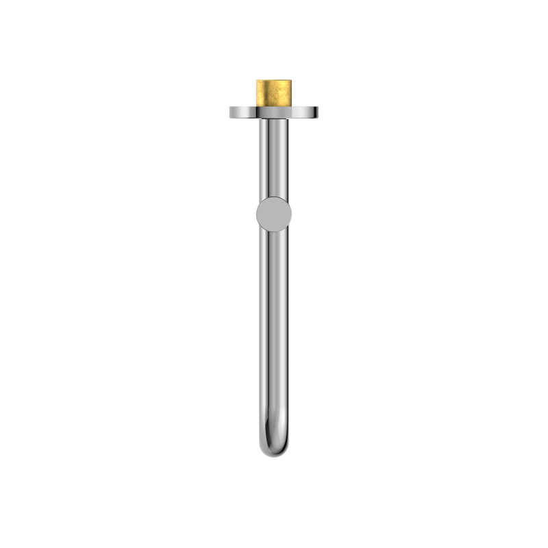Mecca Wall Mounted Swivel Bath Spout Only 225mm Chrome