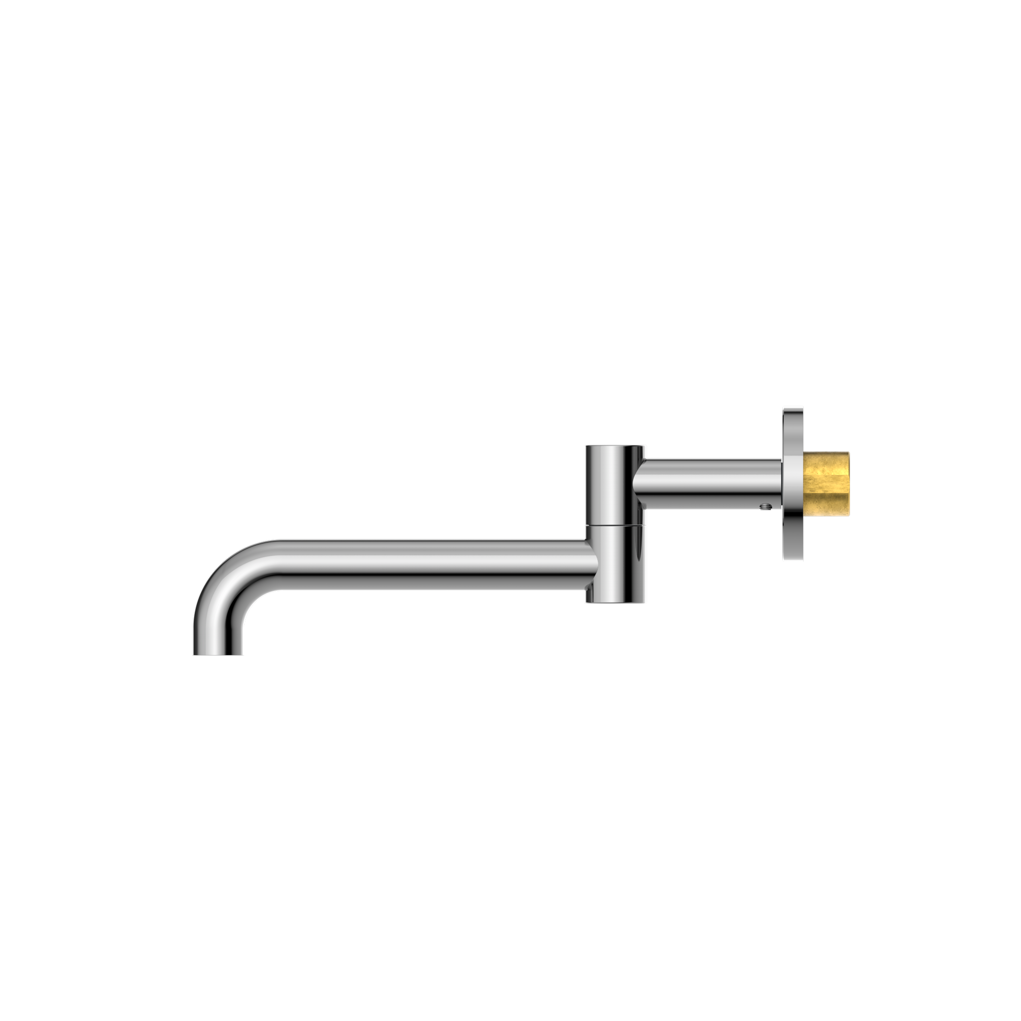 Mecca Wall Mounted Swivel Bath Spout Only 225mm Chrome