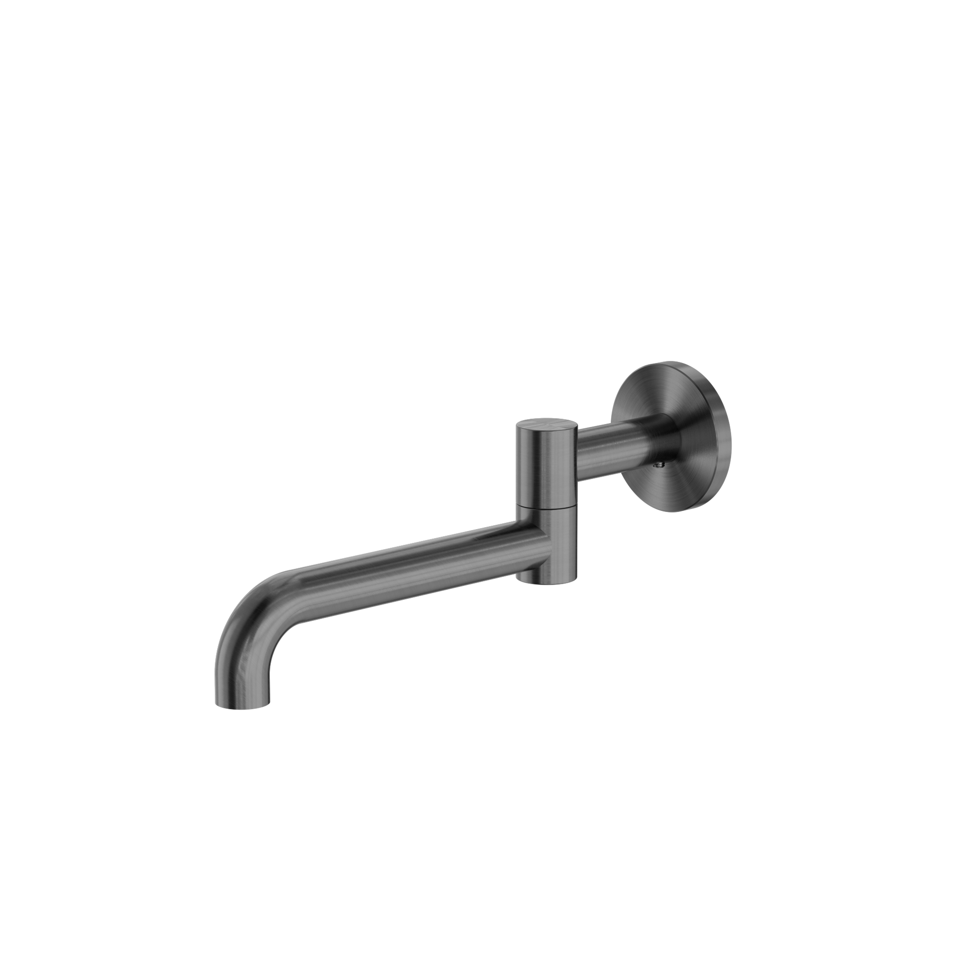 Mecca Wall Mounted Swivel Bath Spout Only 225mm Gun Metal